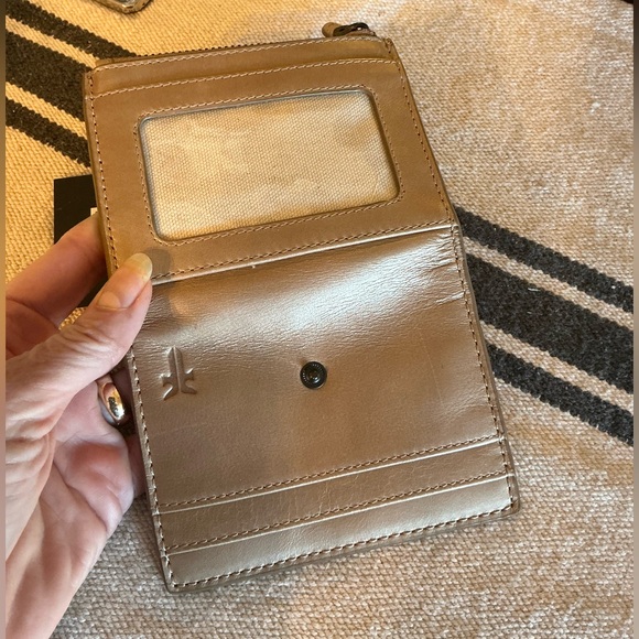 NWT Frye Melissa Leather Coin Wallet Purse Light Bronze Brown Retail $98 - Picture 7 of 13